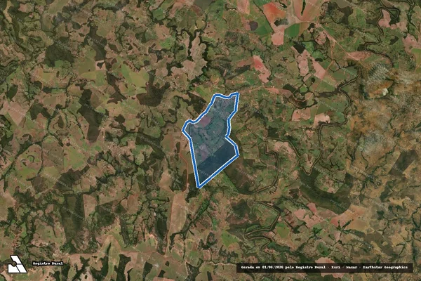 Imagem de satélite de Projeto de Assentamento Nova Esperança - Projeto de Assentamento Nova Esperança - Gleba 02 em Doverlândia - GO