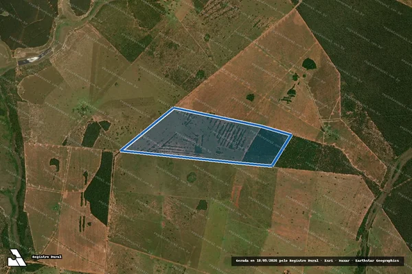 Imagem de satélite de FAZENDA SANTA ANGÉLICA - GLEBA B em Ribas do Rio Pardo - MS
