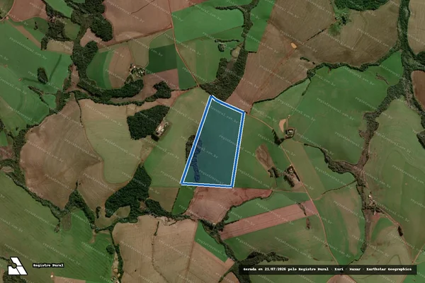 Imagem de satélite de Granja Caçula - Parte 1 em Palmeira das Missões - RS