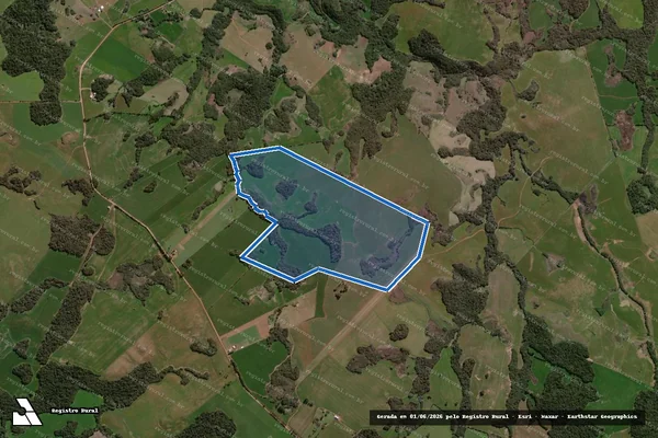 Imagem de satélite de Fazenda Guajuvira Matri. 2.229 - PARTE 1 em Espumoso - RS