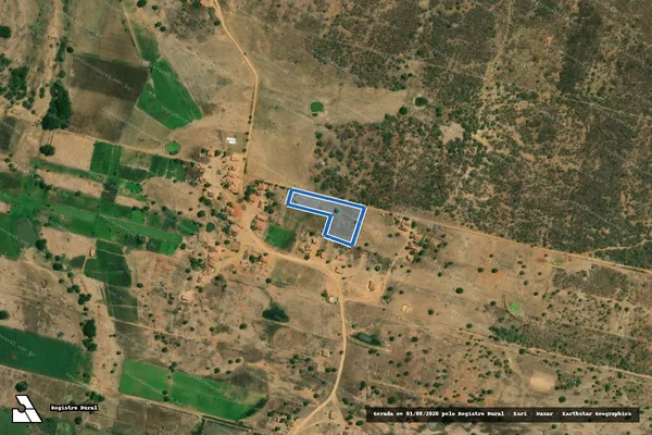 Imagem de satélite de SÍTIO PAZ ? LOTE 1406 - Parte 1 em Jaguaribe - CE