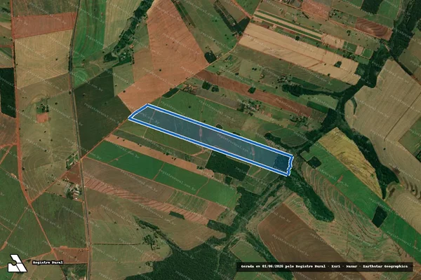 Imagem de satélite de SITIO CALU - LOTE DE TERRAS SOB N°. 337 em Cruzeiro do Sul - PR