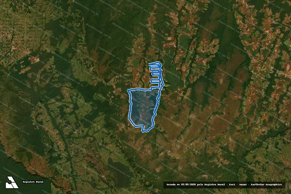 Imagem de satélite de Gleba Federal Formiga I em Comodoro - MT