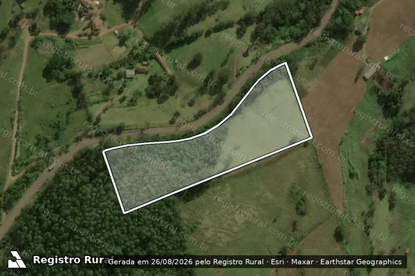 Imagem de satélite de Parte do Lote rural nº 225 - Parte 2 em Anchieta - SC