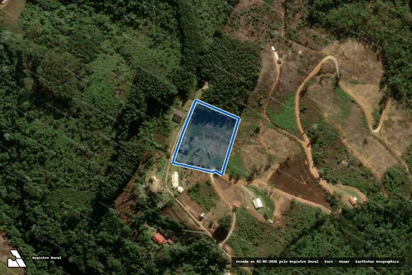 Imagem de satélite de Sitio Vista Da Pedra - PARCELA 01 em Domingos Martins - ES