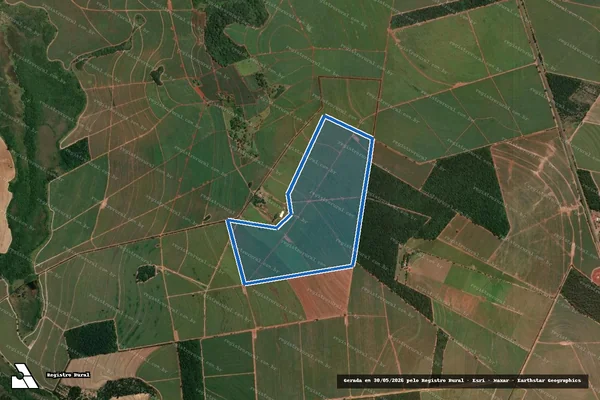 Imagem de satélite de FAZENDA OURO - Parte 1 em São Carlos - SP