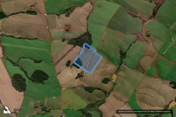 Imagem de satélite de Granja São Jorge - AREA2 em Coronel Bicaco - RS