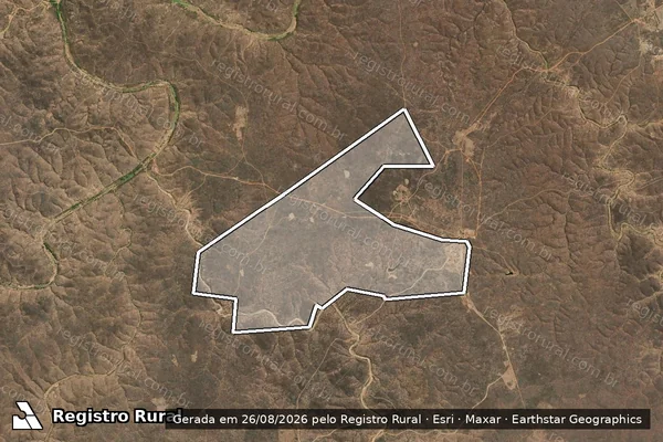Imagem de satélite de GLEBA CHAPADA ? DATA ESTEIRA - Parte 1 em Dom Inocêncio - PI