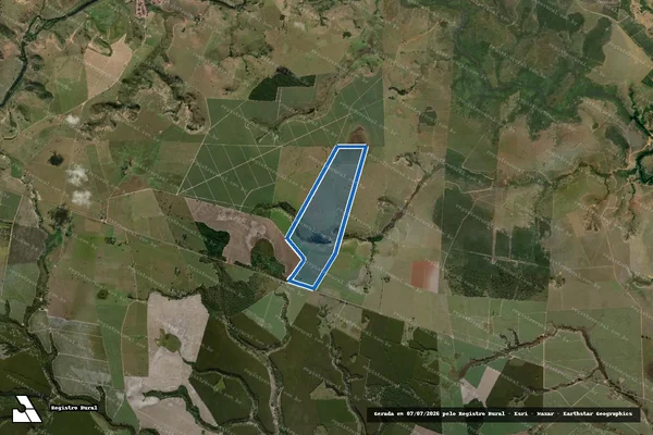 Imagem de satélite de Fazenda Itaparica - Gleba B em Teixeira de Freitas - BA