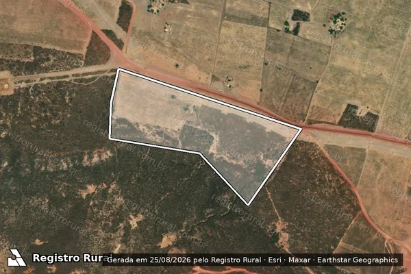 Imagem de satélite de Serra do Araripe - Parcela 1 em Simões - PI