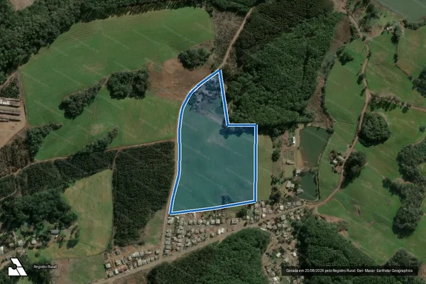 Imagem de satélite de SITIO ARLINDO - SITIO ARLINDO - GLEBA B em Faxinal dos Guedes - SC