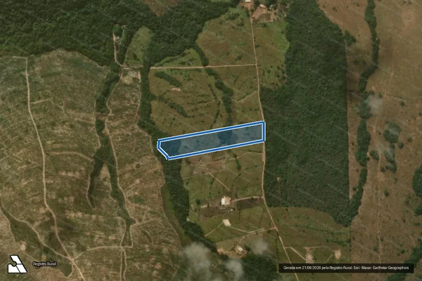 Imagem de satélite de FAZENDA CAPIVARY DOS FERNANDES E MONJOLINHO - PARCELA 12 em Abadiânia - GO