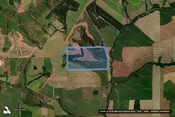 Imagem de satélite de Lote de Terras nº 193-Remanescente - Lote de Terras nº 193-Remanescente em Boa Esperança - PR