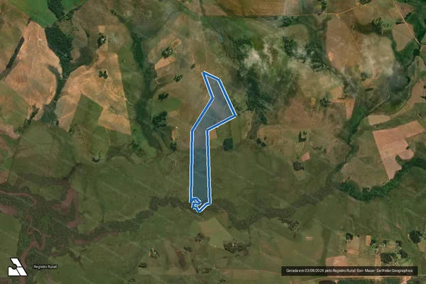 Imagem de satélite de Granja Santa Fé - GRANJA SANTA FÉ em Alegrete - RS