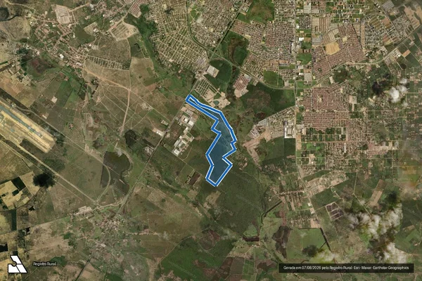 Imagem de satélite de FAZENDA SANTA RITA GLEBA A - PARCELA 01 em Vitória da Conquista - BA