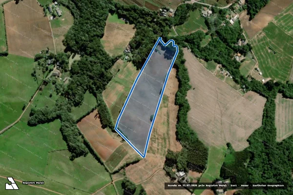 Imagem de satélite de TERRENO RURAL EM PAIOL DAS PEDRAS- POSSE SOB MATRÍCULA 14.098 - Matrícula 14.098- POSSE em Palmeira - PR