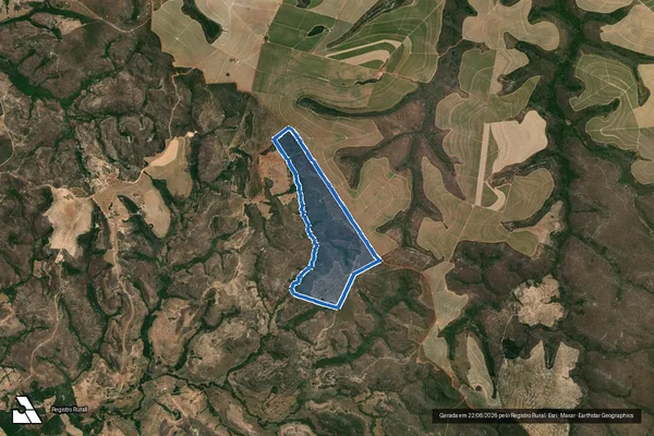 Imagem de satélite de Fazenda Aruanda - Parte 1 em Presidente Olegário - MG