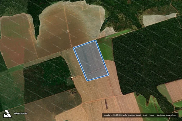 Imagem de satélite de Fazenda Santa Luzia III - Parte 1 em Nova Maringá - MT