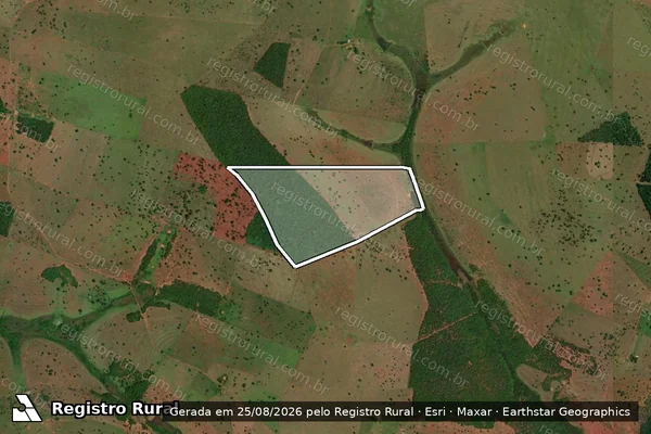 Imagem de satélite de Fazenda Ponte Grande - Paineira - 001 em Campina Verde - MG
