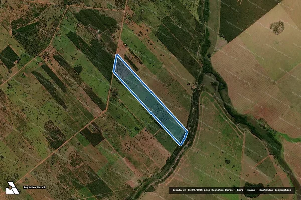 Imagem de satélite de P.A. MUTUM - Lote 272 em Ribas do Rio Pardo - MS