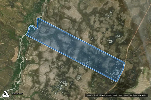 Imagem de satélite de FAZENDA PARANÁ - Parte 1 em Bonfim - RR