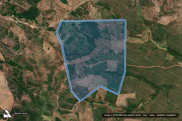 Imagem de satélite de FAZENDA BELA HORA - LOTE 96 DO LOT. CARACOL 2ª ETAPA / 001 em Lagoa do Tocantins - TO