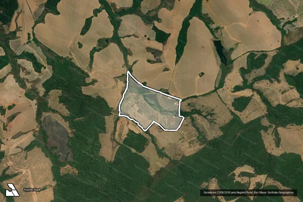 Imagem de satélite de FAZENDA NOSSA SENHORA DE FÁTIMA - Parte 1 em São Vicente de Minas - MG