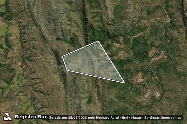 Imagem de satélite de FAZENDA FLORESTA em Paranã - TO