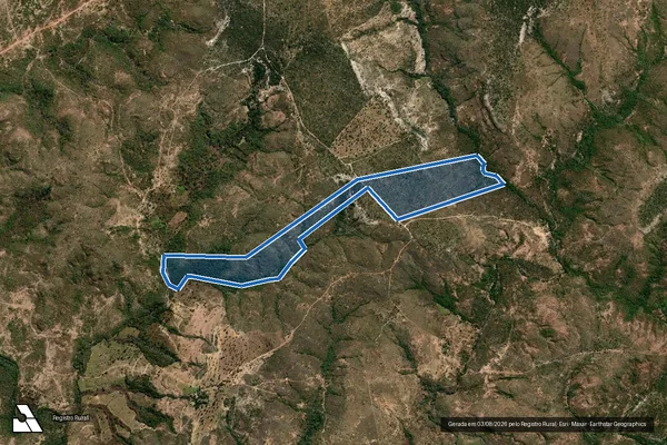 Imagem de satélite de FAZENDA BURITI GROSSO OU BOQUEIRÃO - 001 em Arinos - MG