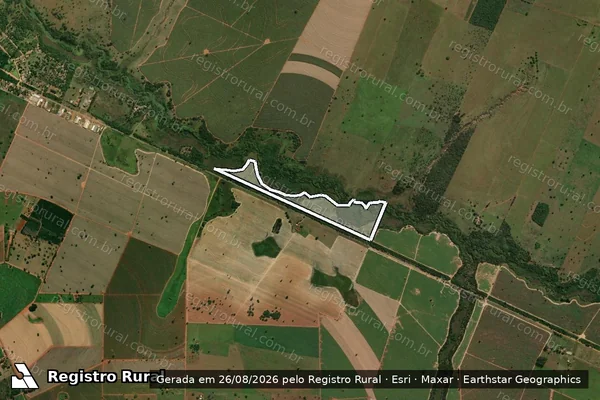 Imagem de satélite de Fazenda Beira Rio - Parte 3 em Panorama - SP