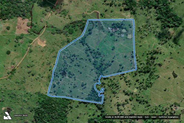 Imagem de satélite de Fazenda Seres - Parte 1 em Ibicaraí - BA