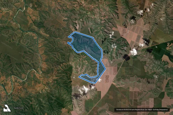 Imagem de satélite de FAZENDA VENTANIA em Carbonita - MG