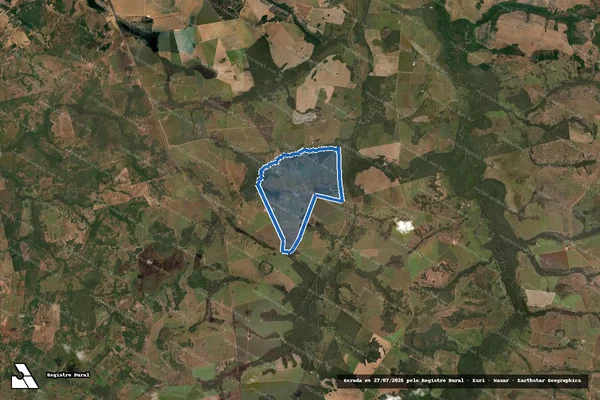 Imagem de satélite de FAZENDA ALMEIDA - MATRICULA 419 GLEBA 01 em Alvorada - TO