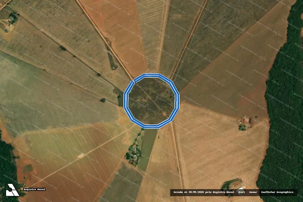 Imagem de satélite de P.A. SILVIO RODRIGUES ? ESTRADA VICINAL 26 - Parte 1 em Alto Paraíso de Goiás - GO