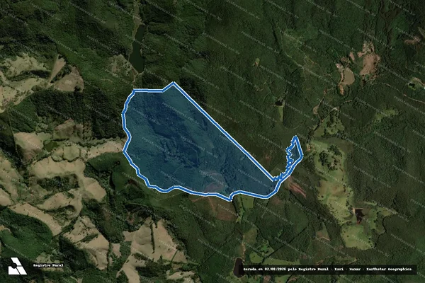 Imagem de satélite de Fazenda Três Cachoeiras em Piracaia - SP