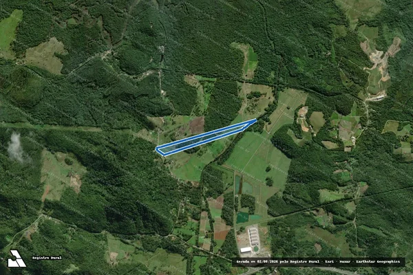 Imagem de satélite de matricula 613 - Matrícula 613 em Morretes - PR
