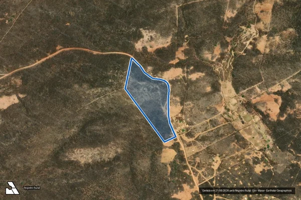 Imagem de satélite de Fazenda Baixa do Boi - Parte 1 em Santa Filomena - PE