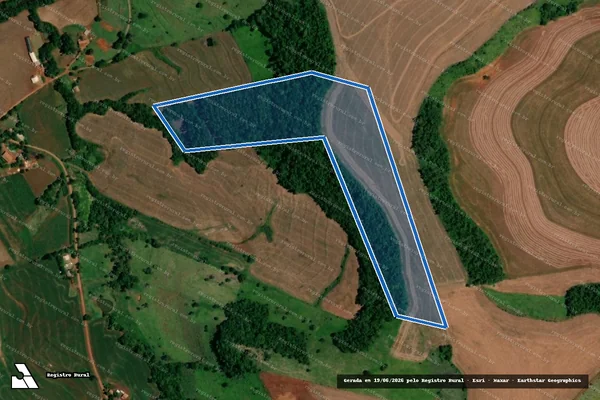 Imagem de satélite de LOTE RURAL N° 53-A DA GLEBA N° 51-AM - Parcela 1 em Realeza - PR