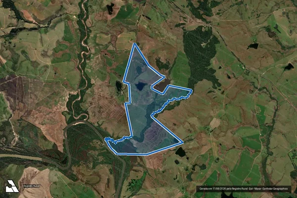 Imagem de satélite de AGROPECUÁRIA DA BARRA - Única em São Francisco de Assis - RS
