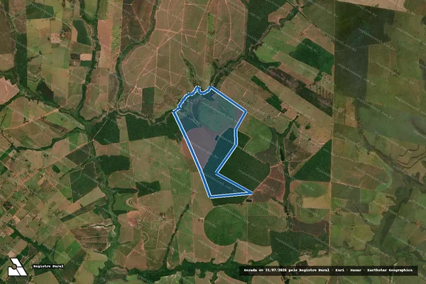 Imagem de satélite de Fazenda São Paulo ? Lote n° (16,17 e 18) e Área de Posse e Usucapião - Lotes n°s (16,17 e 18) Parte 01 em Umuarama - PR