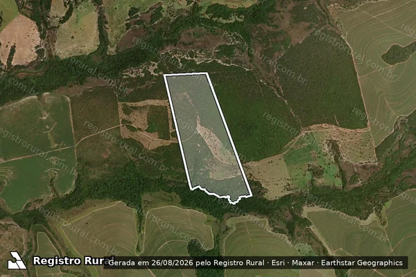 Imagem de satélite de FAZENDA BOA VISTA L.D. ÁGUA BOA-PARTE 05 - Gleba 03 em Mineiros - GO