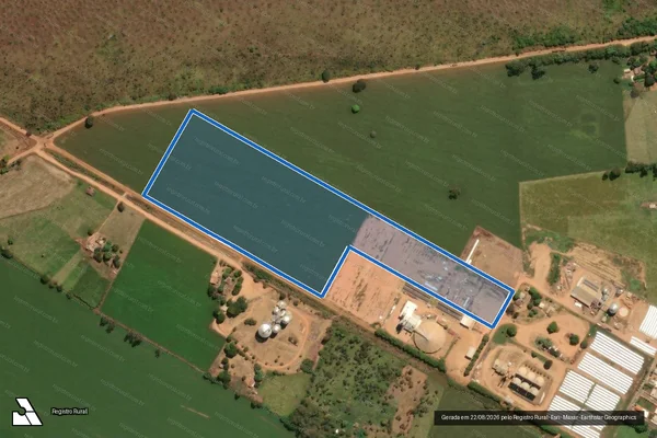 Imagem de satélite de Fazenda Capão dos Porcos "Almeida Campos" - GLEBA 02 em Nova Ponte - MG
