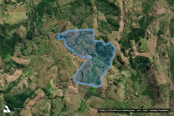 Imagem de satélite de Fazenda Baixa Verde - Parte 1 em Crisólita - MG