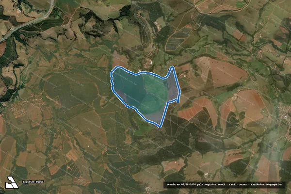 Imagem de satélite de Fazenda Nossa Senhora Aparecida - Parte 1 em São Gonçalo do Sapucaí - MG