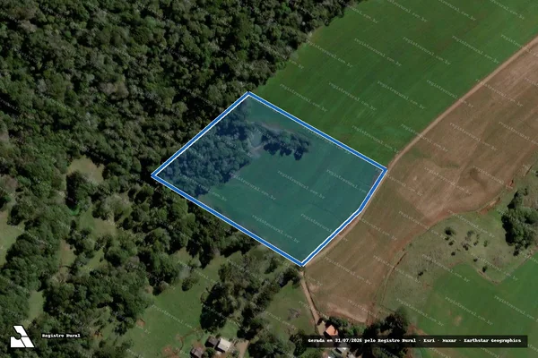 Imagem de satélite de Parte da Fazenda Santo Antônio do Pato Branco - Lote 57E - Parcela 1 em Mariópolis - PR