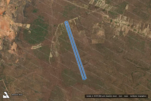Imagem de satélite de Gleba Chapada do Recreio e Baixa do Feijão Bravo - LOTE 10 em Flores do Piauí - PI