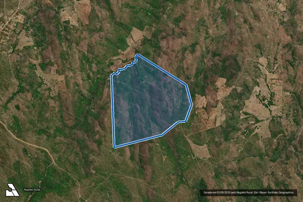 Imagem de satélite de FAZENDA MATOS - FAZENDA MATOS em São Valério - TO