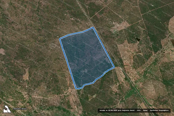 Imagem de satélite de Cuxi - Parte 01 de 02 em Sertânia - PE