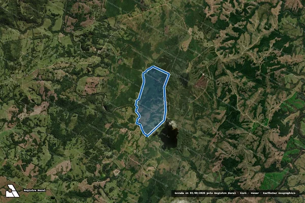 Imagem de satélite de Fazenda Camboatá - Gleba H - Matrícula 11.969 em Piratini - RS