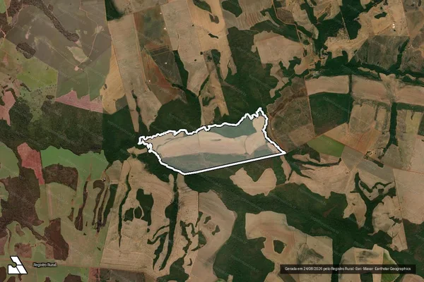 Imagem de satélite de FAZENDA NOSSA SENHORA APARECIDA II ? LOTE18 - PARTE 1 em Canarana - MT